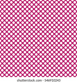 Seamless fuchsia polka dots pattern texture background