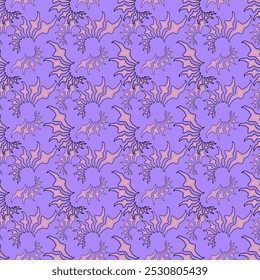 Seamless full-color texture from a beautiful pattern. Creative graphics with attractive design.