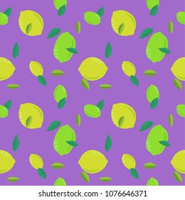 seamless fun illustration pattern with orange citrus shape element