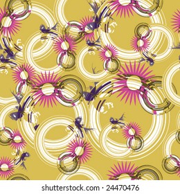 Seamless Funky Retro Pattern