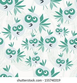 seamless with funny birds