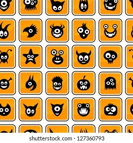 Seamless funny monsters.