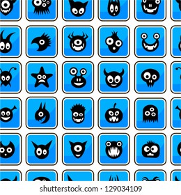 Seamless funny monsters.