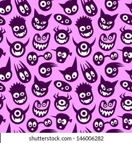Seamless funny monsters.