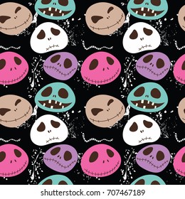 Seamless funny monsters.