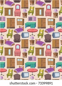 seamless furniture pattern