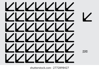 seamless futuristic black arrow pattern