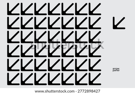 seamless futuristic black arrow pattern