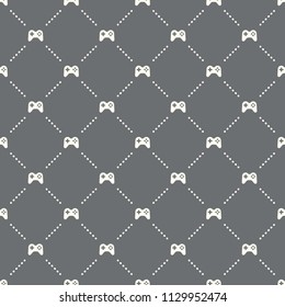 seamless gamepad pattern on a dark background. gamepad icon creative design. Can be used for wallpaper, web page background, textile, print UI/UX