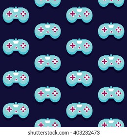 Seamless Gamepad Pattern Vector