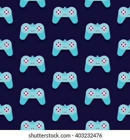 Seamless Gamepad Pattern Vector