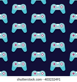 Seamless Gamepad Pattern Vector