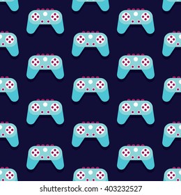 Seamless Gamepad Pattern Vector