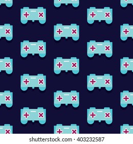 Seamless Gamepad Pattern Vector