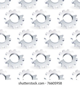 Fondo del engranaje sin incandescencias. Ilustración vectorial.