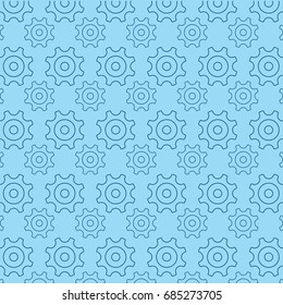 Seamless gear shape pattern. gear shape background