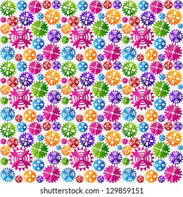 Seamless gears background. EPS10 vector