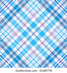 Seamless gentle blue and white diagonal pattern (vector EPS 10)