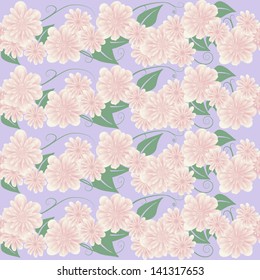 Seamless gentle floral pattern. Vector illustration