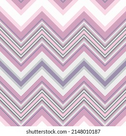 Seamless gentle pattern with diagonal colorful zigzag stripes, vector EPS 10