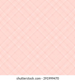 Seamless gentle pink diamond check dot line pattern background.
Seamless Background image of gentle pink diamond check dot line pattern.