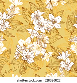 Luxury Gold Floral Background Vector Golden Stock Vector (royalty Free 