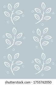Fondo vectorial suave y sin fisuras con elementos florales. Diseño para papel pintado, tela, papel, invitación, tarjeta de saludo, impresión y web.