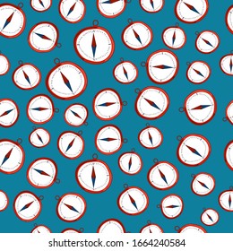 it is a seamless geographic pattern of compasses