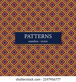 Seamless Geomatric Ethnic Fabric Pattern