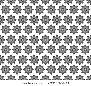 Seamless Geomatric vector background Pattern in black and white