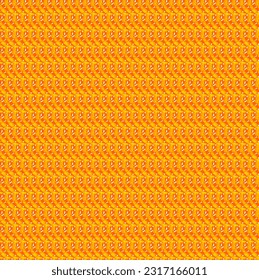 Seamless Geomatric vector background Pattern in orange