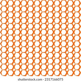Patrón de fondo vectorial geomátrico sin soldadura en naranja