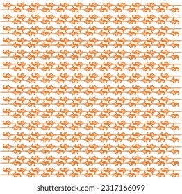 Seamless Geomatric vector background Pattern in orange