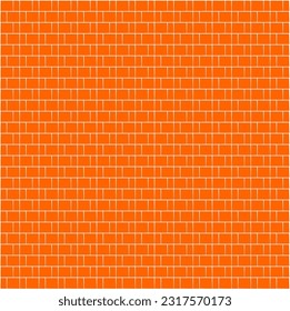 Patrón de fondo vectorial geomátrico sin soldadura en naranja