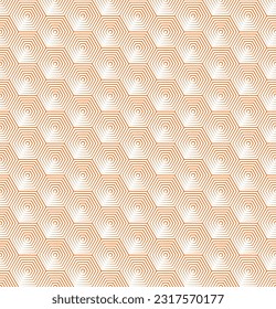 Seamless Geomatric vector background Pattern in orange