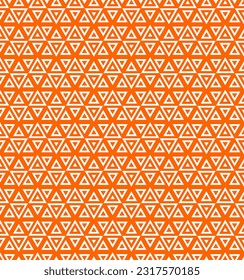 Seamless Geomatric vector background Pattern in orange