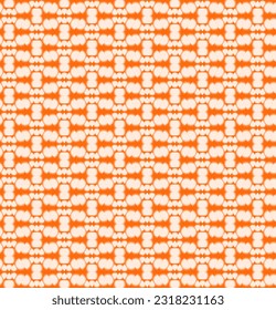 Seamless Geomatric vector background Pattern in orange