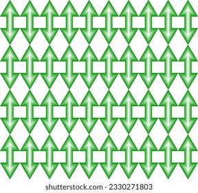 Seamless Geomatric vector background Pattern in green
