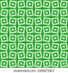 Seamless Geomatric vector background Pattern in green