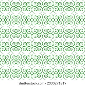 Seamless Geomatric vector background Pattern in green