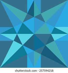 Seamless  geomethric pattern based on the golden section in cyan gamma