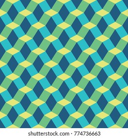 Seamless geometric 3D abstract  faceted pattern
