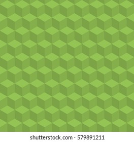 Seamless Geometric 3d Surface Greenery Vector Stock Vector (Royalty ...