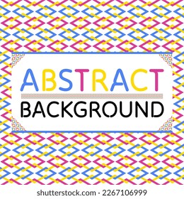 Seamless geometric abstract background pattern.