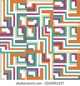 Seamless Geometric Abstract Backgrounds Design. Simple geometric shapes pattern. For use in Presentation, Flyer or Leaflet, fashion, Cards, clothes, fabric, Website, wallpaper, Vector illustration.
