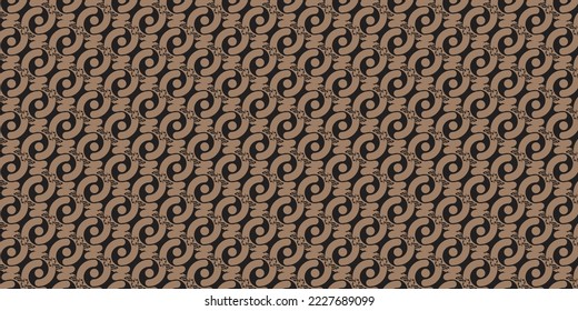 Seamless geometric abstract chain pattern on beige. Vector illustration for fashionable prints