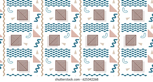 Seamless geometric abstract pattern.
