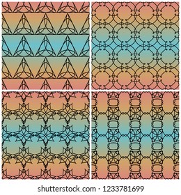 seamless geometric abstract pattern background