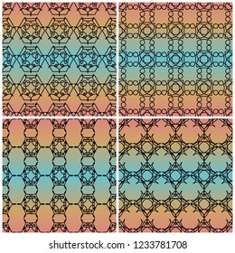 seamless geometric abstract pattern background