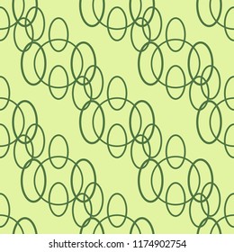 Seamless geometric abstract pattern with circles and rings